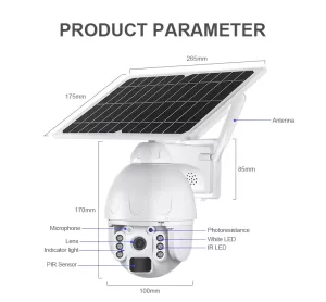 WIFI Camera supraveghere ROBICAM, ULTRA Hd, Rotativa , panou solar ...