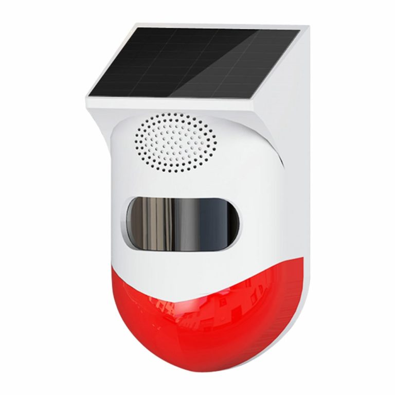 Detector de miscare exterior PIR cu infrarosu si sirena compatibil Tuya