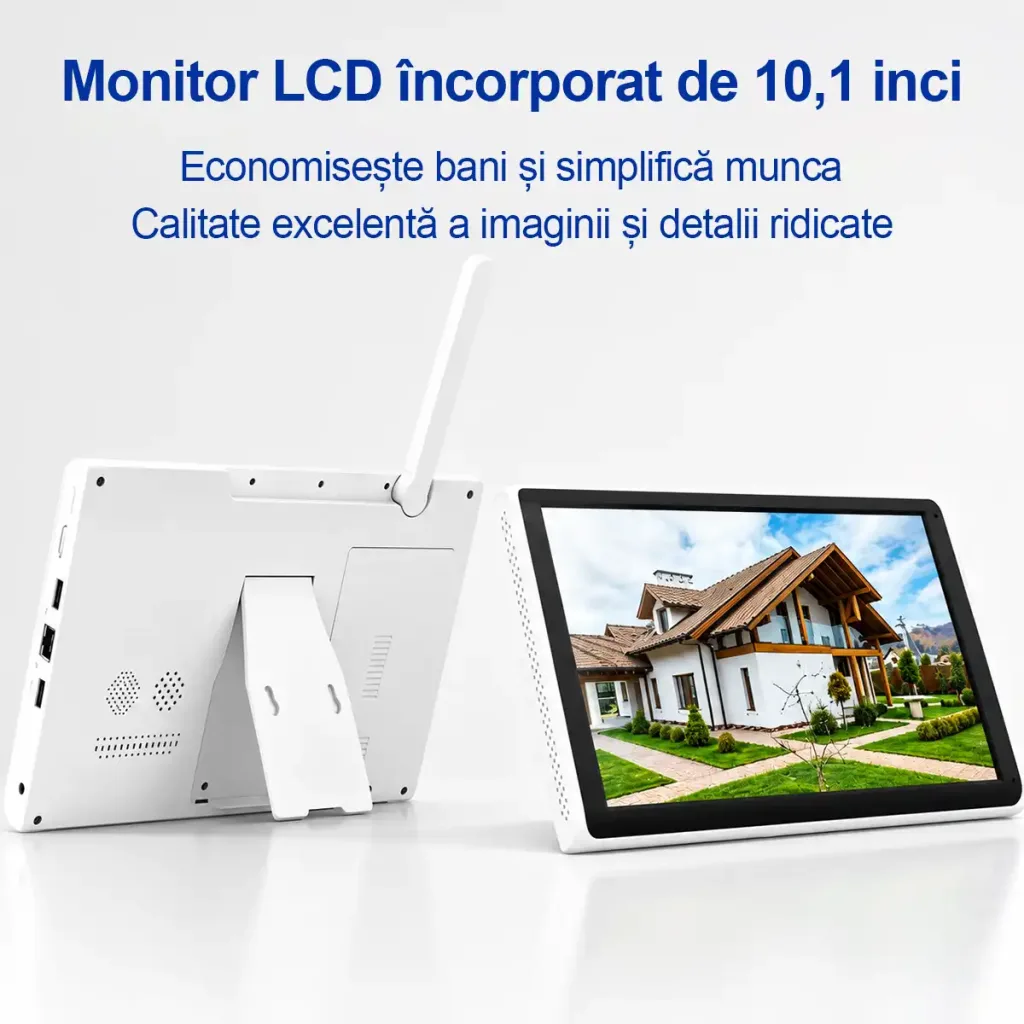 4 RobiCam WiFi cameras with 10.1″ monitor and built-in recorder