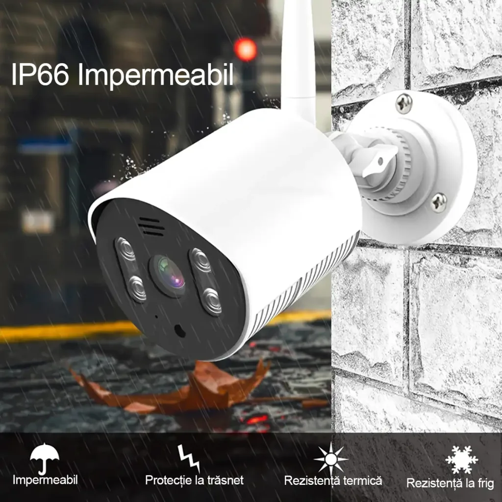 4 RobiCam WiFi cameras with 10.1″ monitor and built-in recorder
