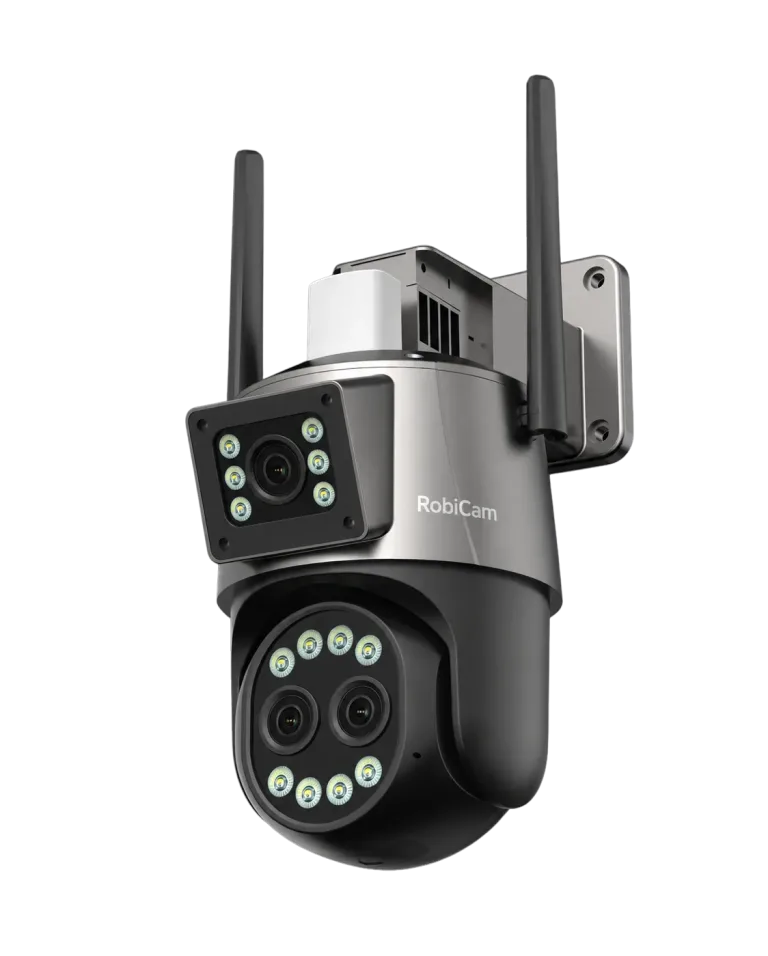 RobiCam P8QS 8X – 3 Camere în 1 | Zoom 8X, Urmărire Inteligentă a Persoanelor și Protecție Fără Compromis
