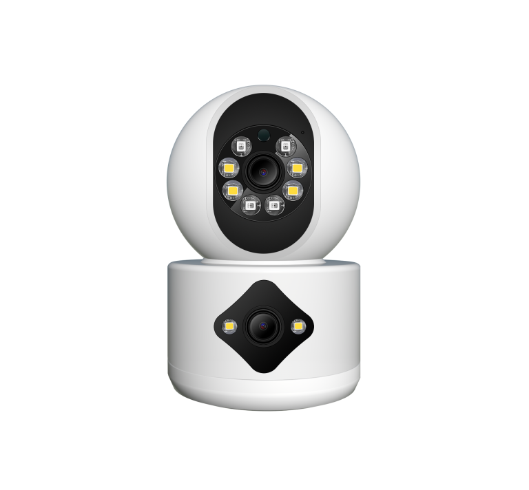 Cameră RobiCam Ultra HD cu lentile duble cu unghi larg cu vedere nocturnă color, model R11, cameră duală