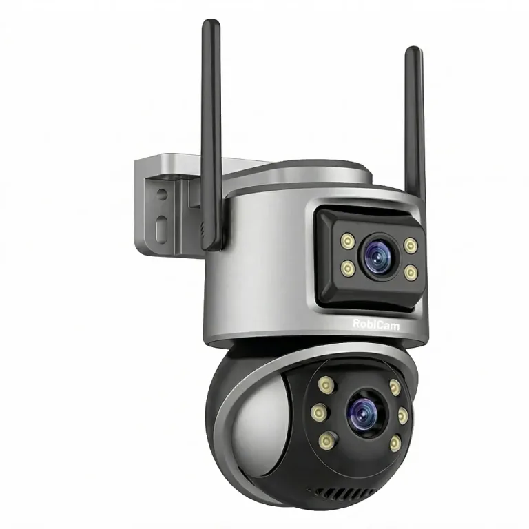 RobiCam PT66 Cameră duală cu tehnologie de ultimă oră - rezoluție de 6 MP, aplicație iCSee, vedere pe timp de noapte color și urmărire inteligentă