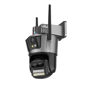 RobiCam QuadView 16MP – cameră WiFi cu 4 obiective, zoom 8X, urmărire AI și panoramă la 180°