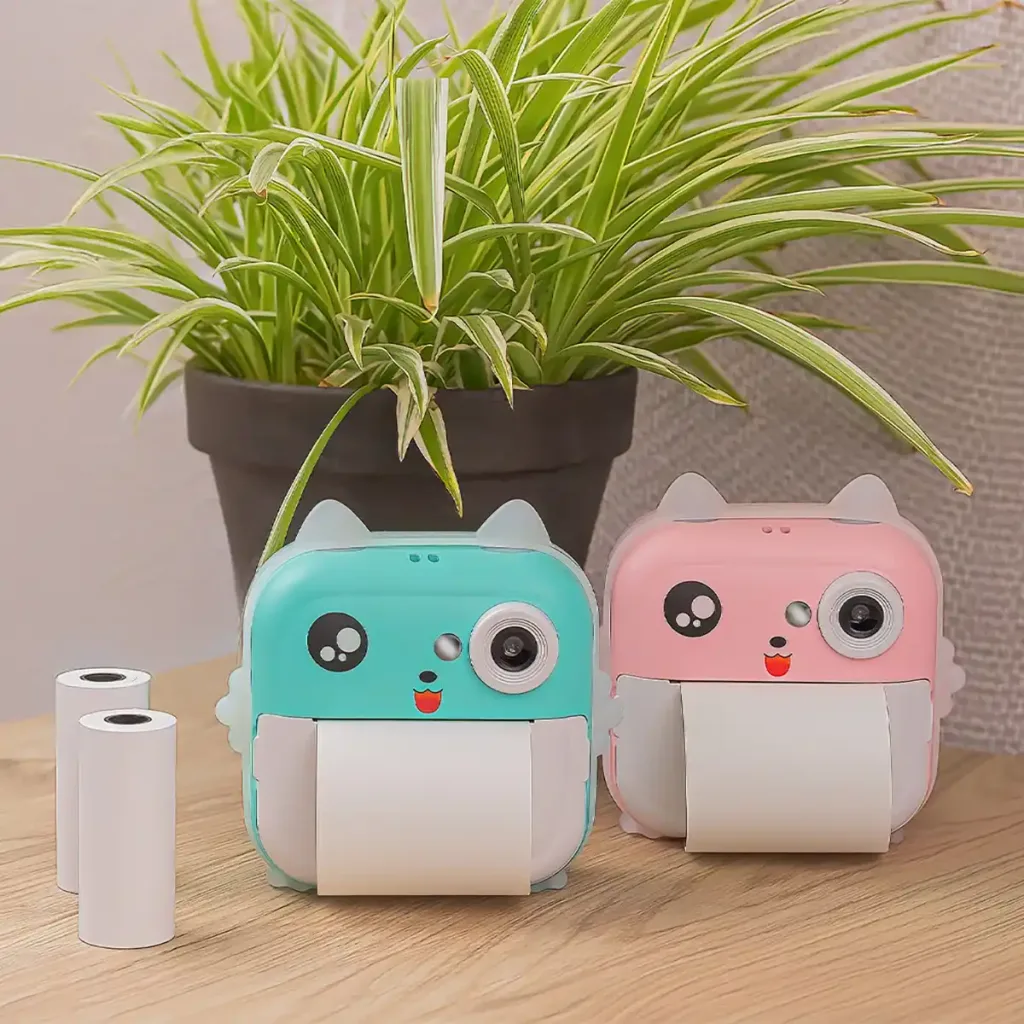 Cameră foto instantanee pentru copii cu imprimantă și Bluetooth