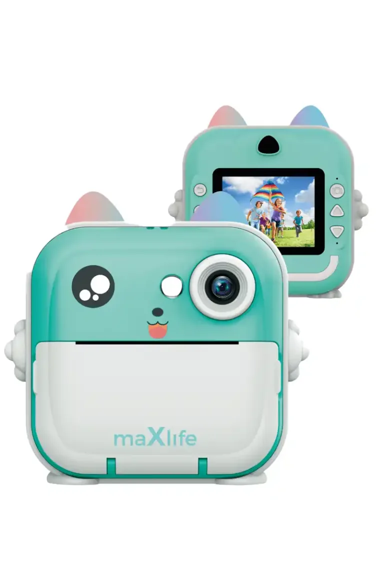 Cameră foto instantanee pentru copii cu imprimantă și Bluetooth blue