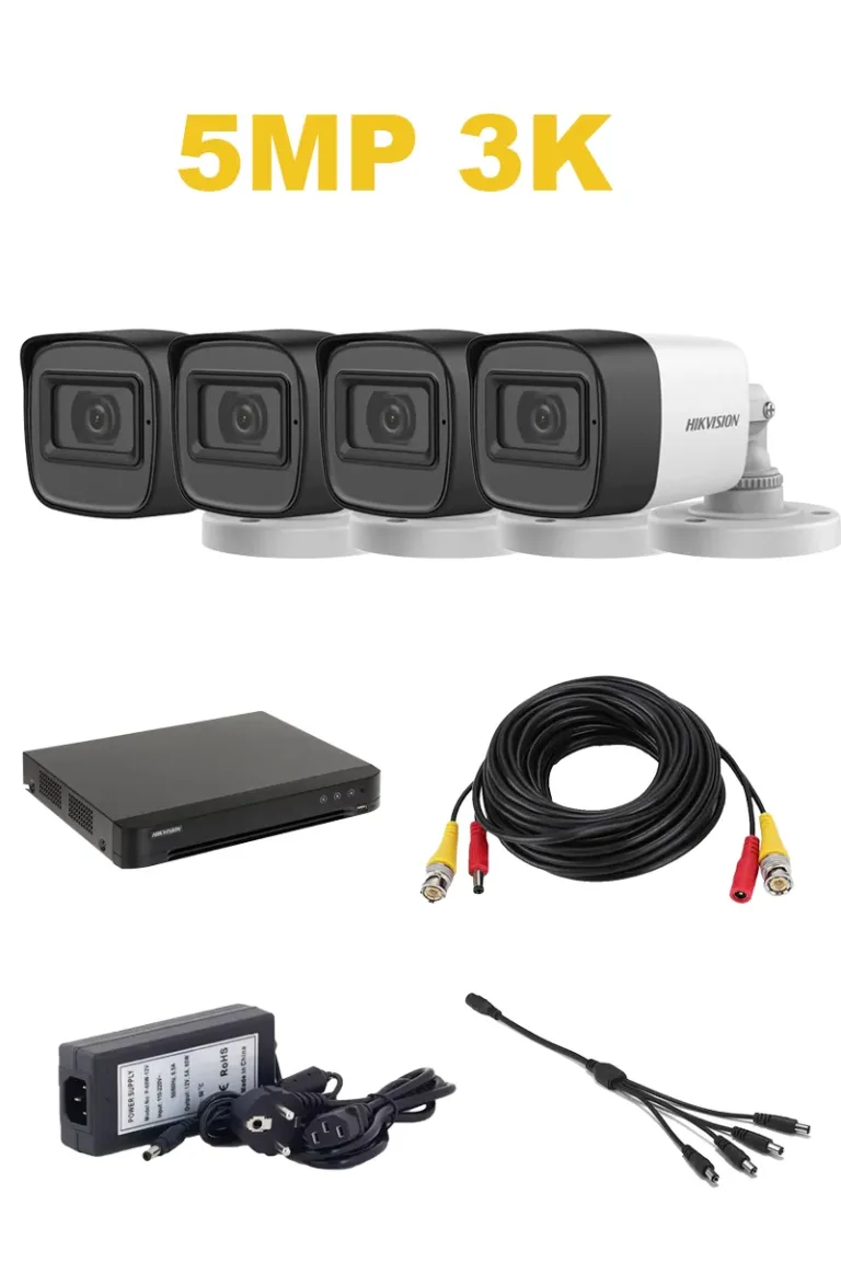 Hikvision-5MP-3K-complect-4-Bullet-cameras-DVR