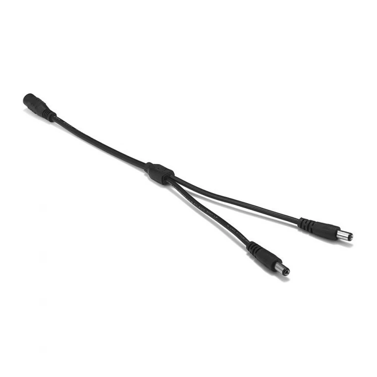 DC Spliter , 5.5×2.1, 1 to 2 , 0.4m, black