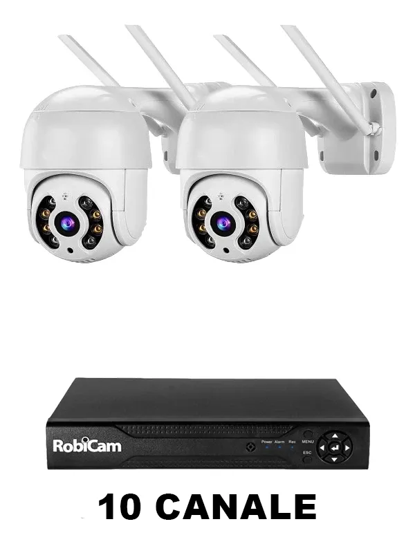 2 cameras RobiCam iCsee ULTRA HD 4MP 360 NVR