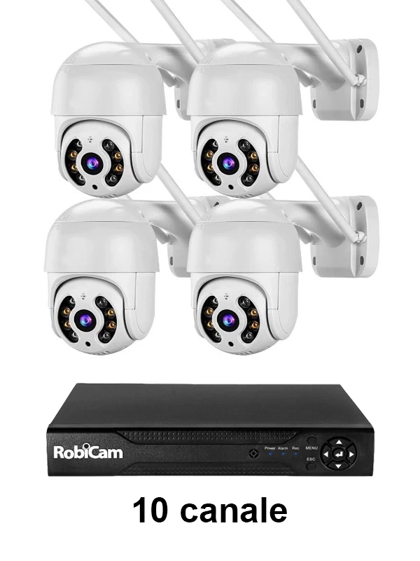 4 x cameras RobiCam iCsee ULTRA HD 4MP 360, NVR