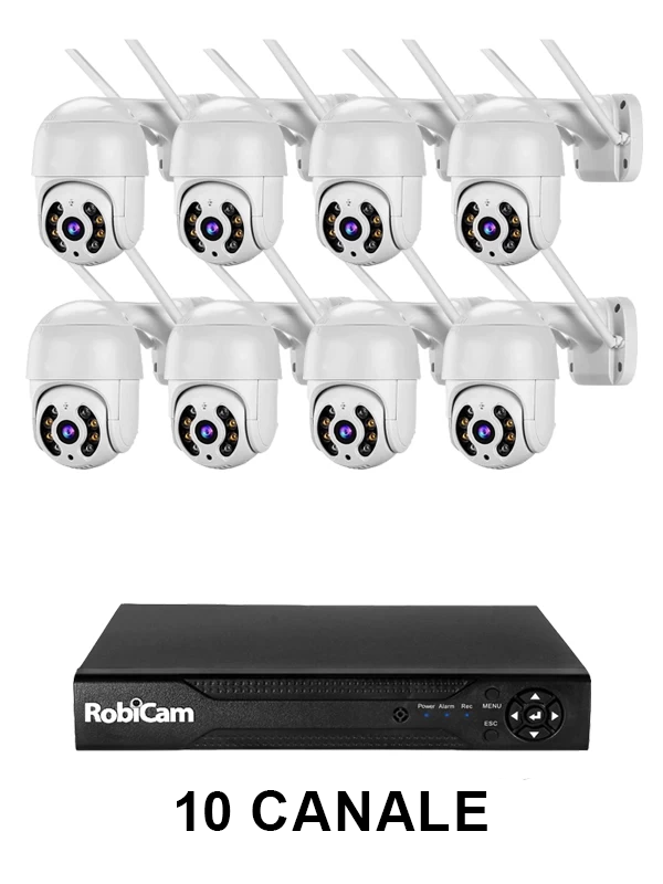 8xRobiCam iCsee ULTRA HD 4MP 360 cameras , NVR