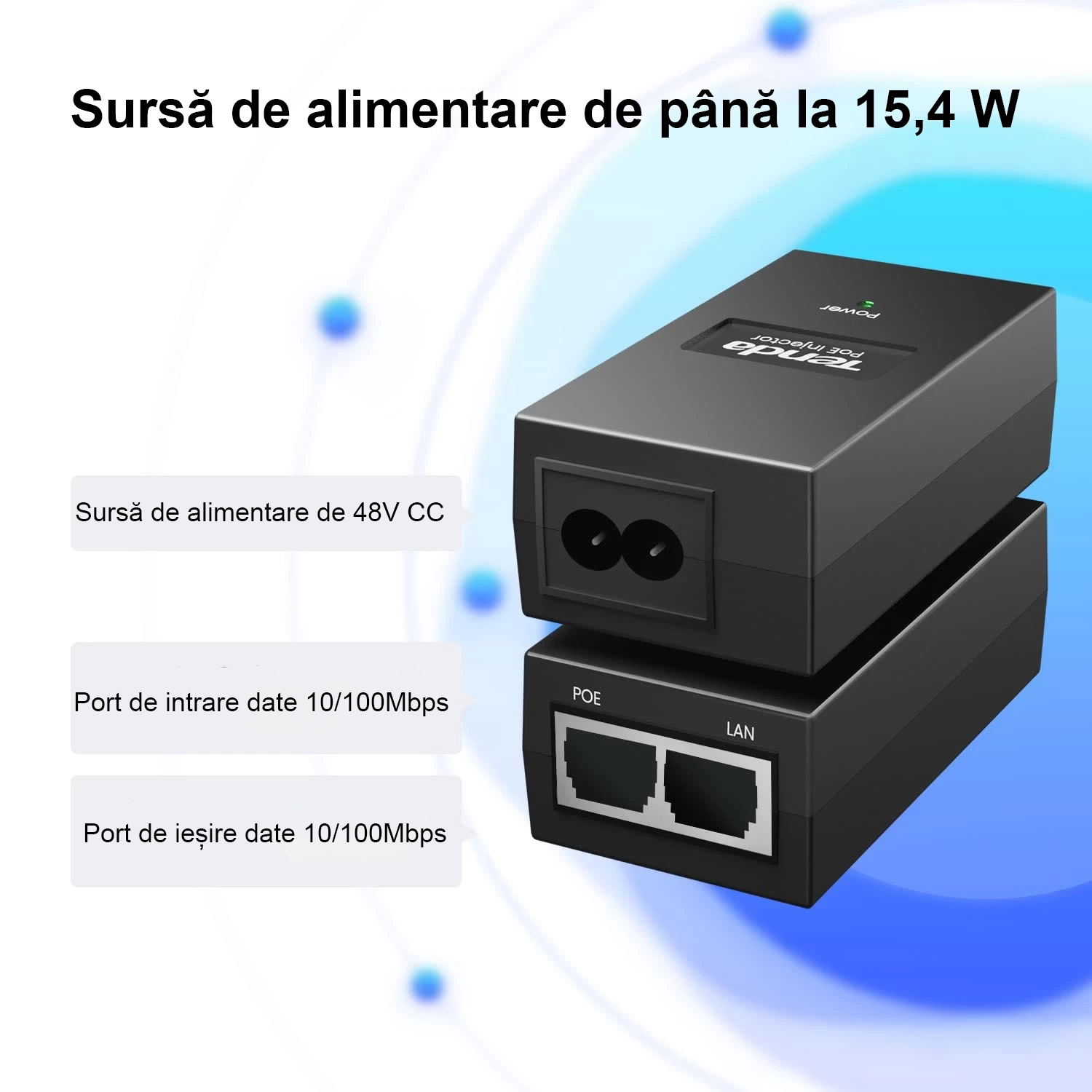 PoE Injector RobiCam 30W 2303261119 Injector PoE RobiCam – 30W
