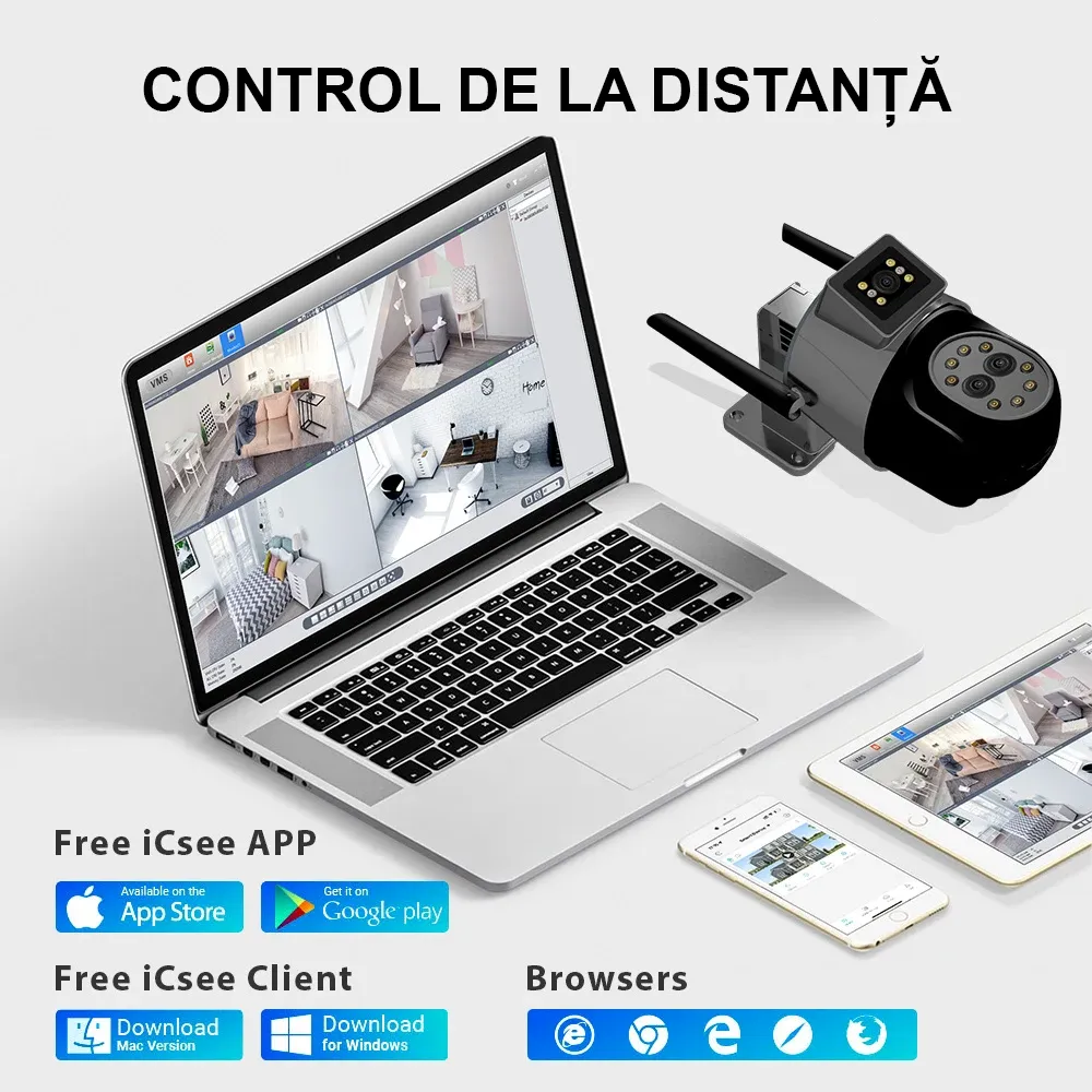 2 x RobiCam iCSee P8QS