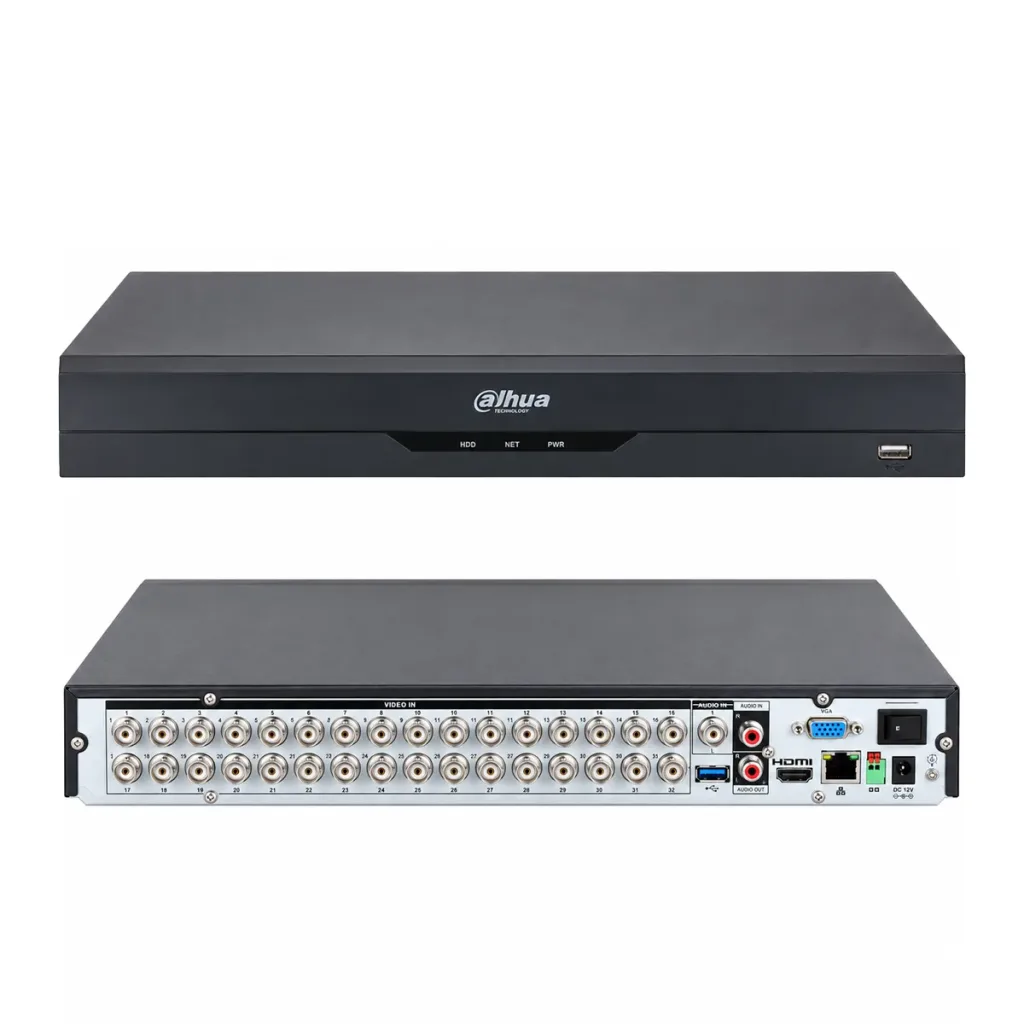 Dahua XVR5232AN-I3/T - DVR WizSense cu 32 de canale, 5MP, AcuPick, SMD Plus și 2 sloturi SATA de până la 16 TB per unitate