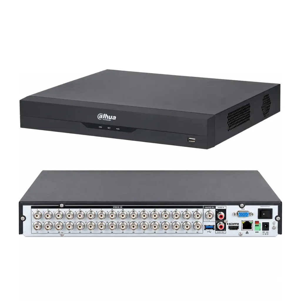 Dahua XVR5232AN-I3/T - DVR WizSense cu 32 de canale, 5MP, AcuPick, SMD Plus și 2 sloturi SATA de până la 16 TB per unitate