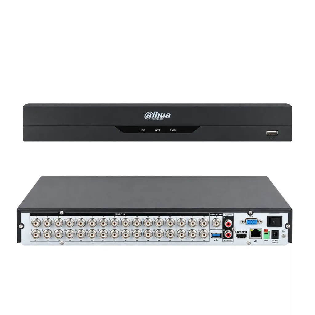 Dahua XVR5232AN-I3/T - DVR WizSense cu 32 de canale, 5MP, AcuPick, SMD Plus și 2 sloturi SATA de până la 16 TB per unitate