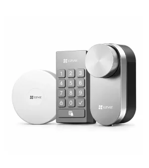 Kit EZVIZ DL01 Pro – Kit de blocare inteligentă cu tastatură și hub A3-R200 Wi-Fi/ZigBee