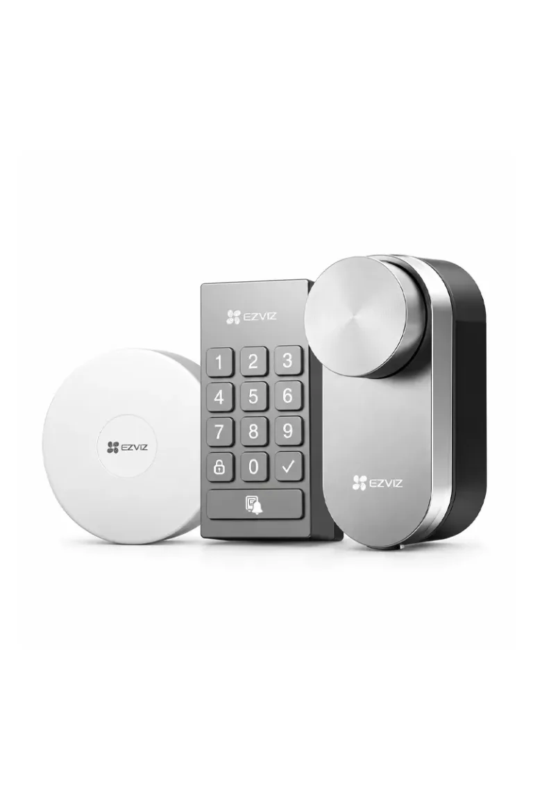 Kit EZVIZ DL01 Pro – Kit de blocare inteligentă cu tastatură și hub A3-R200 Wi-Fi/ZigBee