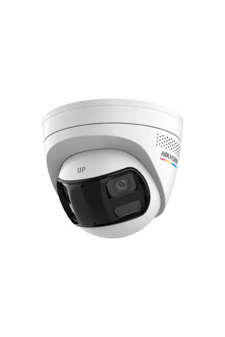 Hikvision DS-2CD1367G2HP-LIUF/SL – Cameră IP panoramică ColorVu 6MP, 180°, iluminare hibridă inteligentă, PoE și audio bidirecțional