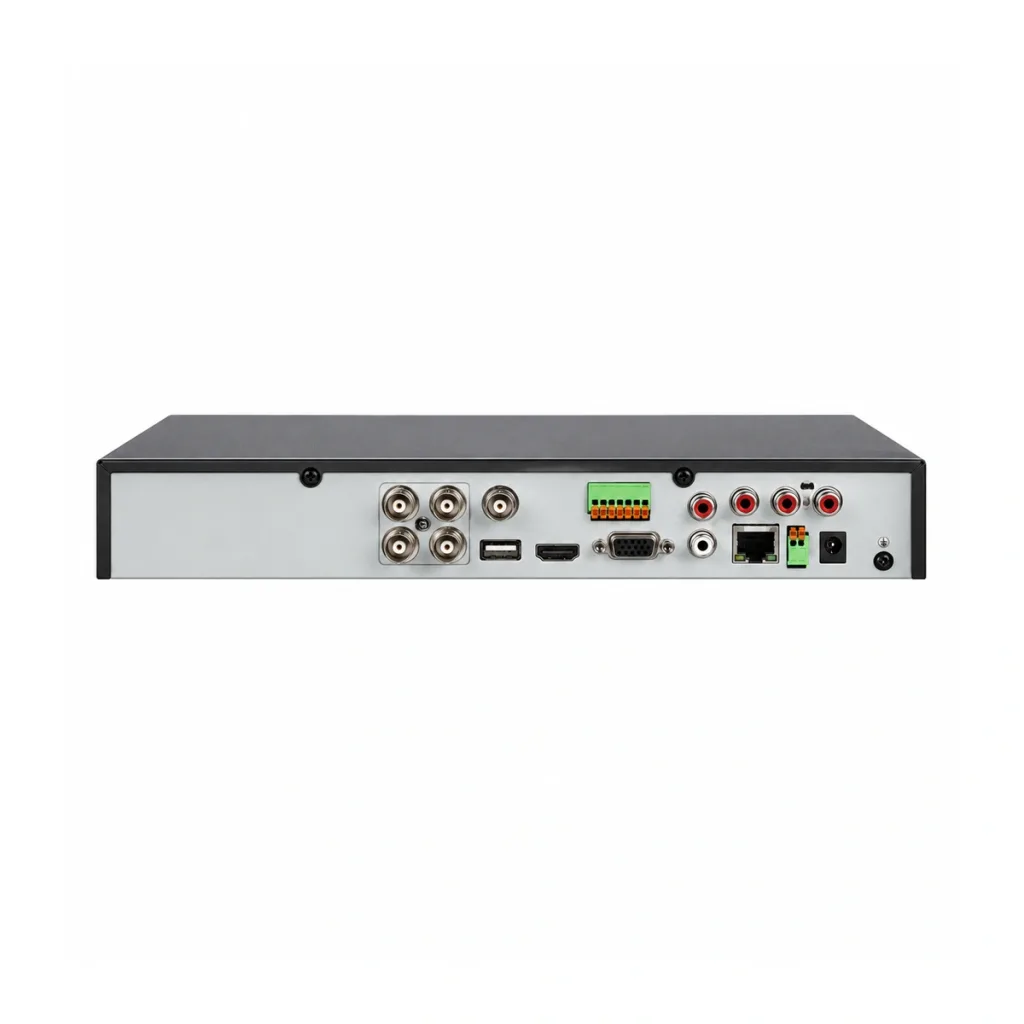 Hikvision iDS-7204HUHI-M1/XT – DVR AcuSense cu 4 canale și 8MP, cu recunoaștere facială și intrări de alarmă
