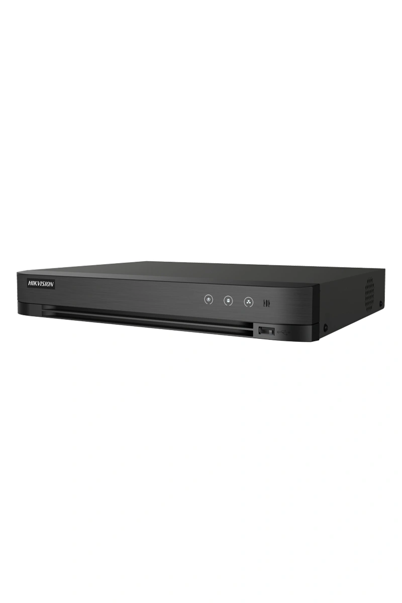 Hikvision iDS-7204HUHI-M1_XT main Hikvision iDS-7204HUHI-M1/XT – DVR AcuSense cu 4 canale și 8MP, cu recunoaștere facială și intrări de alarmă