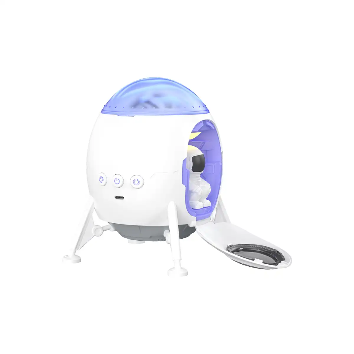 XO CF38 Lander Starlight 3 Proiector LED Galactic cu difuzor Bluetooth XO CF38 Lander Starlight – alb