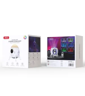 Proiector LED Galactic cu difuzor Bluetooth XO CF38 Lander Starlight – alb