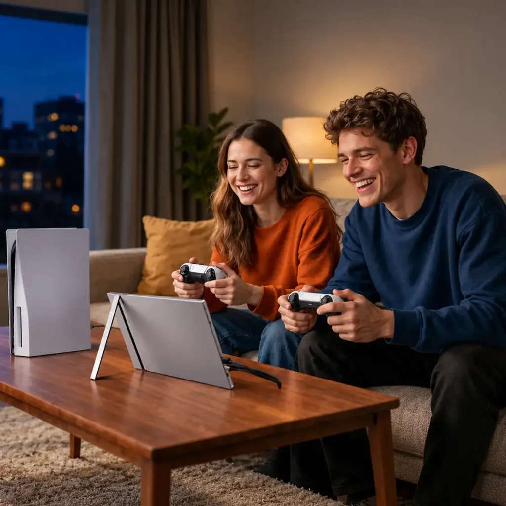 ARZOPA Z1C 16.1″ – monitor IPS Full HD portabil cu USB-C, HDMI, HDR10 și suport încorporat – Gri