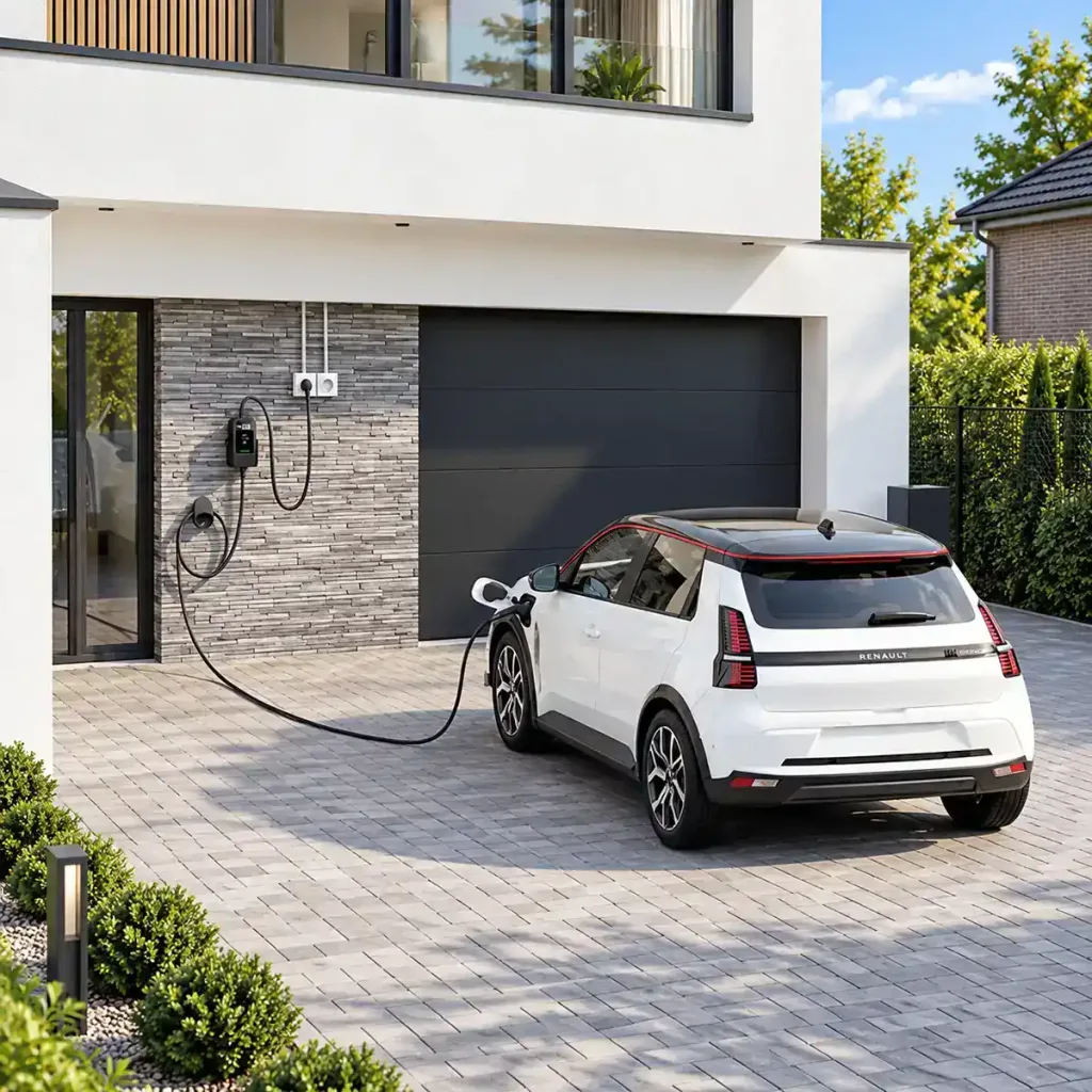 Încărcător portabil DEPOW 3,7 kW pentru vehicule electrice Tip 2, 6–16A, cablu 7 m, control prin aplicație, IP66