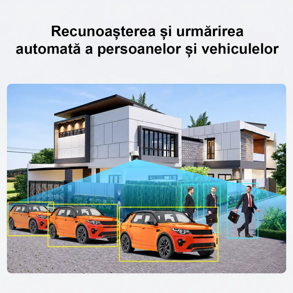Cameră Dahua P5AE-PV-4G-0400B 5MP 4G PT cu AI, Auto Tracking, vedere nocturnă color și audio bidirecțional