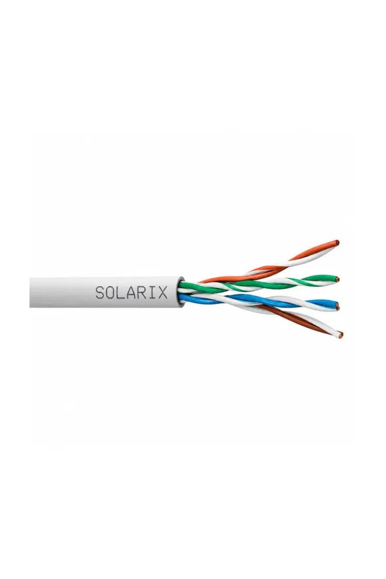 Solarix SXKD-5E-UTP-PVC – 100 m, cablu LAN Cat.5e U/UTP, PVC, Eca