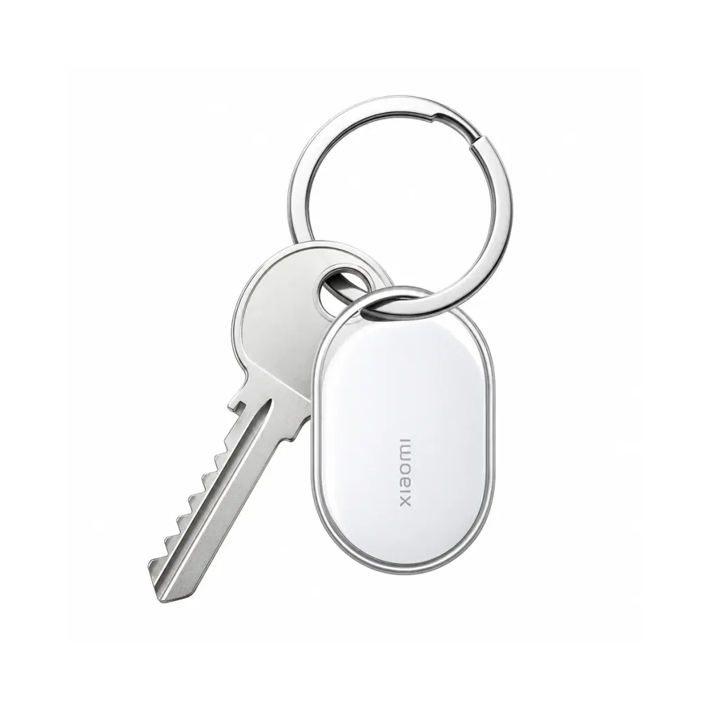 Tracker Bluetooth Xiaomi Tag pentru chei, bagaje și obiecte personale, Apple Find My și Google Find Hub, IP67, alb